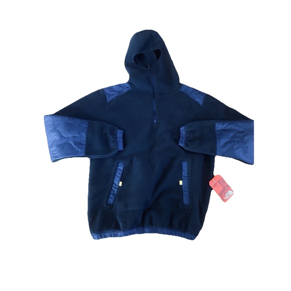 The‎ North Face Men's Pullover Fleece Sweatshirt Jacket Black Blue NWT S